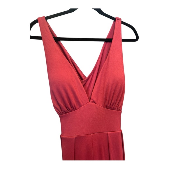 NWT Shapellx AirSlim Plunge Red Jumpsuit Size Large (L) - Picture 13 of 16